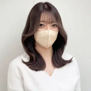 セミロング カラー 🦋韓国系指名No1 店長/圓山 祐也🦋のヘアスタイル