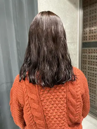 セミロング カラー パーマ 吉田一輝 外国人パーマのヘアスタイル