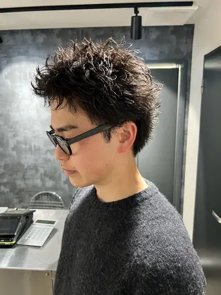 ショート パーマ メンズ ⚡️ショート特化⚡️ ATARUのヘアスタイル