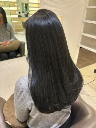 ロング 韓国レイヤー🪽 耳ツボジュエリーのヘアスタイル