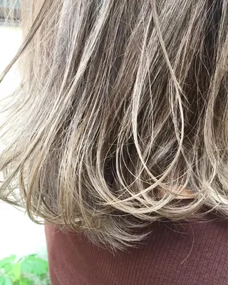 ミディアム カラー パーマ ヘアアレンジ 【白髪ぼかし 専門GBG】自由が丘のヘアスタイル