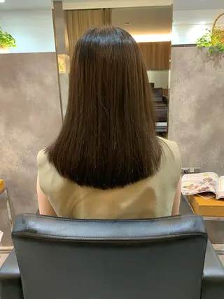 ロング 北川 栞菜のヘアスタイル