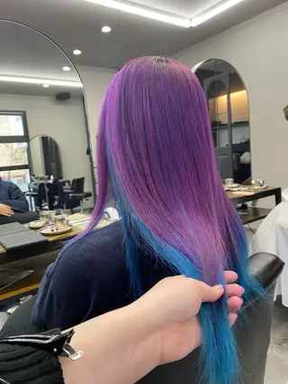 ロング maco 艶感ハイトーン🦋のヘアスタイル