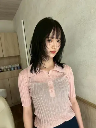 セミロング カラー/レイヤー/ 髪質改善/PAAQのヘアスタイル