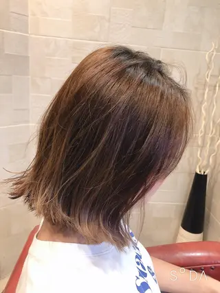 ミディアム 髪質改善 カラーJILLのヘアスタイル