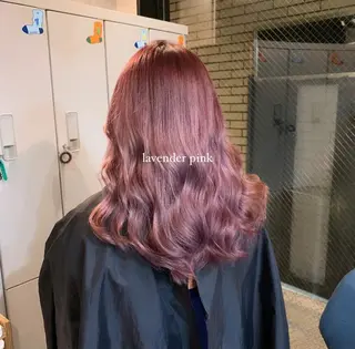 セミロング カラー LAFF きよののヘアスタイル