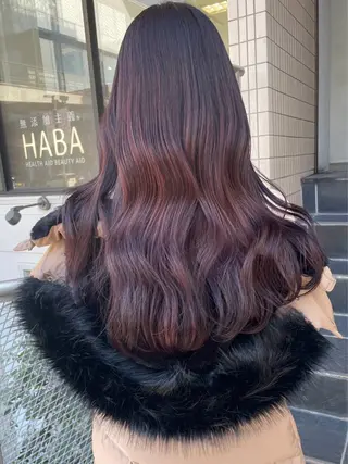 ロング カラー ParveMix🍀 藤原愛未のヘアスタイル