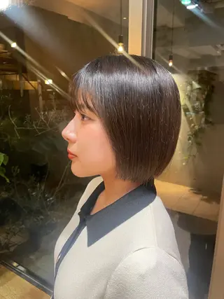 ショート 艶カラー/縮毛矯正 🩰chihiroのヘアスタイル