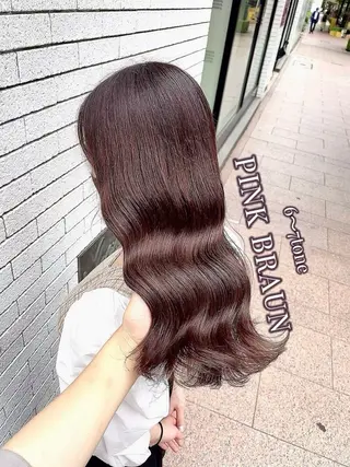 ロング さくら/似合わせレ イヤー/艶カラー🖤のヘアスタイル