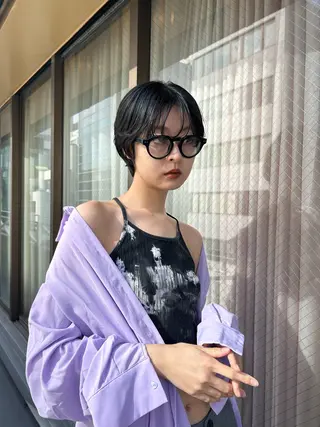 ショート ショート/ボブ/ 心斎橋/宮脇美奈のヘアスタイル