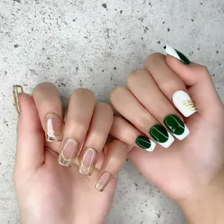 セミロング カラー パーマ ヘアアレンジ メンズ キッズ ネイル マツエク・マツパ Salon Ｋのネイルデザイン