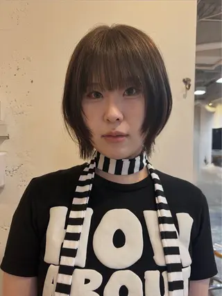 ミディアム カラー 韓国ヘア/wカラー レイヤー/RIN🎀のヘアスタイル