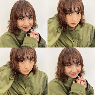 ミディアム 🌱ボブ/レイヤー/ ベージュ/あやみ✨のヘアスタイル