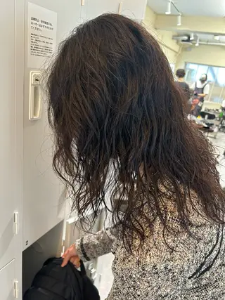 セミロング パーマ レイヤーカット //金子 聖汰のヘアスタイル