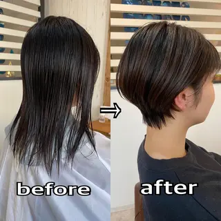 ショート カラー [店長]加地 峻のヘアスタイル