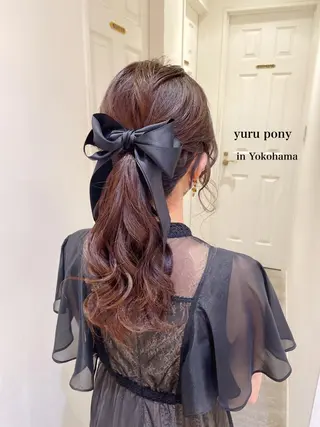 ロング ヘアアレンジ シールエクステ横浜 🐏☁️miminaのヘアスタイル