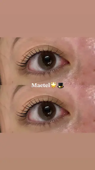 マツエク・マツパ アイブロウ パリジェンヌ まつげパーマ専門店 AI所属・🐰Sara🐰 hair/eye🖤のマツエク・マツパデザイン