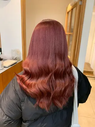 セミロング カラー 庄司 沙羅のヘアスタイル