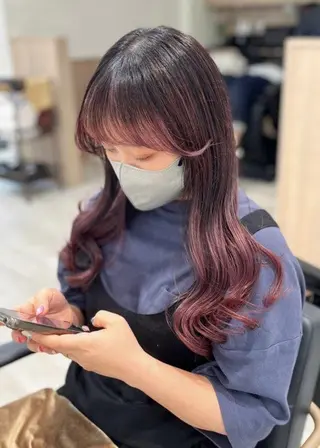カラー °ʚ暖色カラー特化 ɞ°Ash国立店ほののヘアスタイル