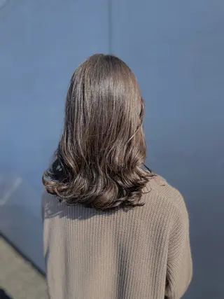 ミディアム パーマ 山本  弦生のヘアスタイル