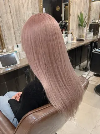 セミロング カラー ハイトーン Arphyのヘアスタイル