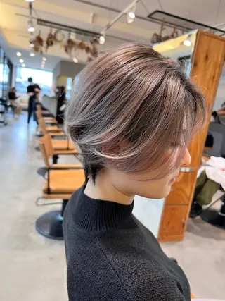 ショート 各務原/カラー/ブリ ーチお任せください！のヘアスタイル