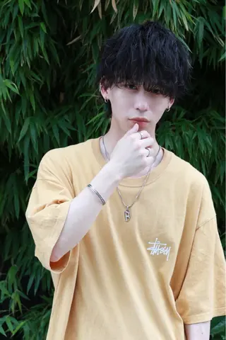 ミディアム パーマ 【⭐️men's限定 ⭐️】平田雅暉のヘアスタイル