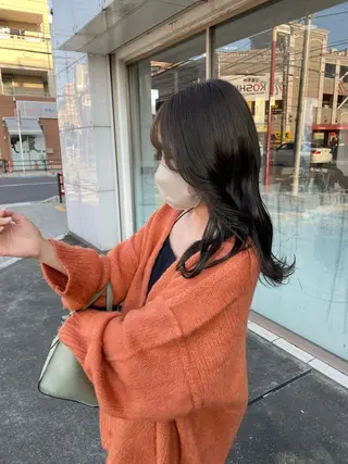 セミロング カラー ☪︎⋆ hair & eye yuka˚✩のマツエク・マツパデザイン