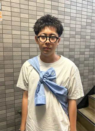 ショート パーマ メンズ 💈メンズ短髪特化 ✂︎伊藤大輝💈のヘアスタイル