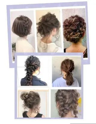 ヘアアレンジ 花魁変幻処 椛かぐら inヘアサロンクレアのマツエク・マツパデザイン