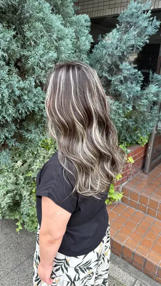 ロング カラー 🌈ハイライト特化 🌈 🐶ノザワ🐶のヘアスタイル