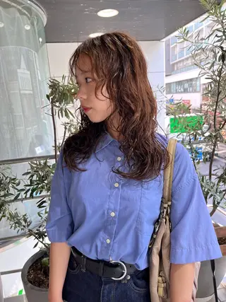 パーマ 韓国レイヤー🇰🇷 🤍🎀honokaのヘアスタイル