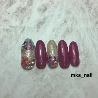 ネイル mks＊nail //  枚方長尾のネイルデザイン