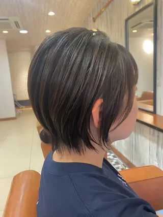 ショート くびれショート・ボブ カットorパーマ特化のヘアスタイル