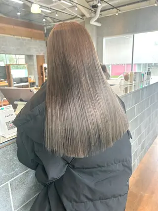 ロング カラー 🤍垢抜け♡透明感 カラーmoeka🤍のヘアスタイル