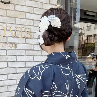 ヘアアレンジ 上尾韓国レイヤー/ 艶カラー/しの🫧のヘアスタイル