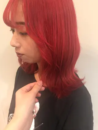ミディアム カラー 烏丸韓国ヘア🇰🇷 ayaka🎀のヘアスタイル