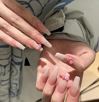 ネイル By moonネイル 🌷ワンホン/韓国風のネイルデザイン