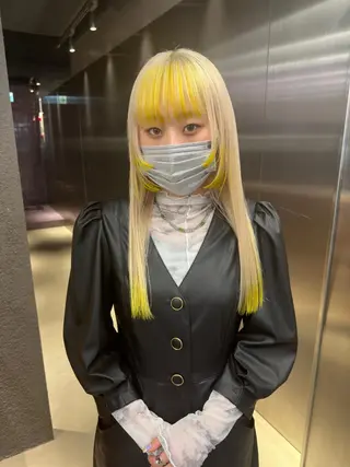 セミロング カラー 鈴木/ニュアンス パーマ/メンズのヘアスタイル