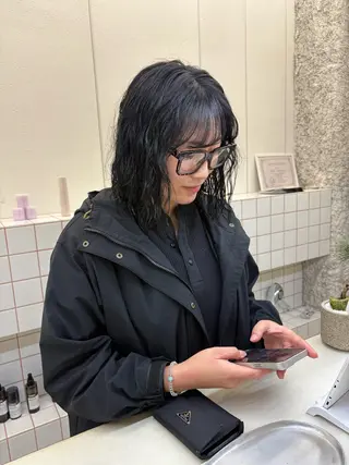 ミディアム カラー NIKO/名古屋/ 髪質改善/艶髪のヘアスタイル