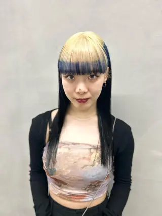ロング カラー 原田 朱里のヘアスタイル