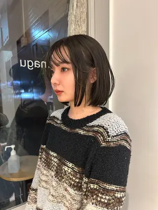 ミディアム カラー yuzu / bob shortのヘアスタイル