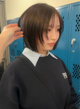 ショート 韓国ボブ/ハッシュ カットKIRAのヘアスタイル