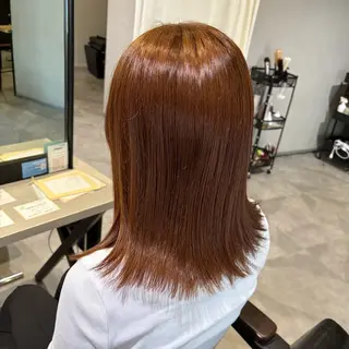 ミディアム カラー MIRUKA/ 暖色カラー/ベージュのヘアスタイル