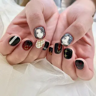 ショート 池袋痛ネイル Nok. 渡辺のネイルデザイン