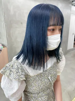 セミロング カラー レイヤーカット 🪩yurikaのヘアスタイル