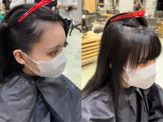 ロング カラー ヘアアレンジ チャンモリパーマ/韓 国/Minami🦋のヘアスタイル