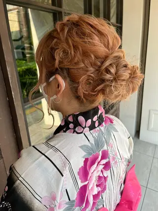 ロング ヘアアレンジ 川越 輝梨奈のヘアスタイル