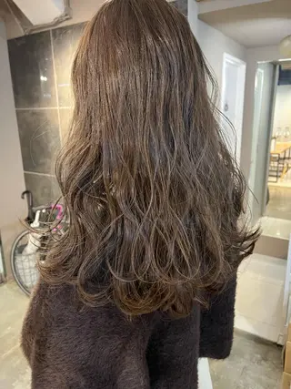 ロング カラー ヘアアレンジ メンズ キッズ ネイル マツエク・マツパ アイブロウ 透明感カラー🤎 ゆりのヘアスタイル