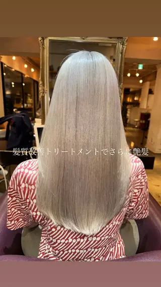 ロング カラー ハイライト/インナー /ブリーチ/レイヤーのヘアスタイル